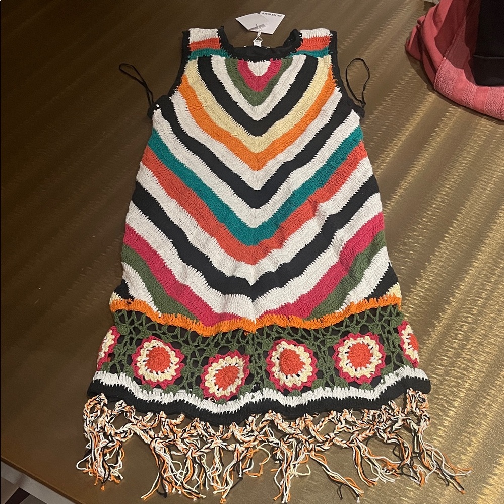 Walter Baker Multicolor Chevron Mini Dress